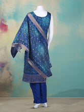 Bandhani Printed Art Silk Kurta With Pants & Dupatta